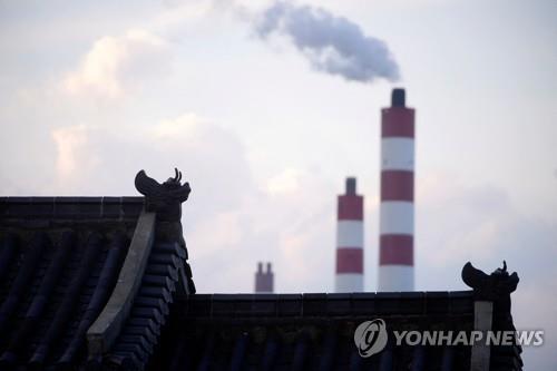 중국 상하이의 석탄 화력 발전소 [로이터 연합뉴스 자료사진]
