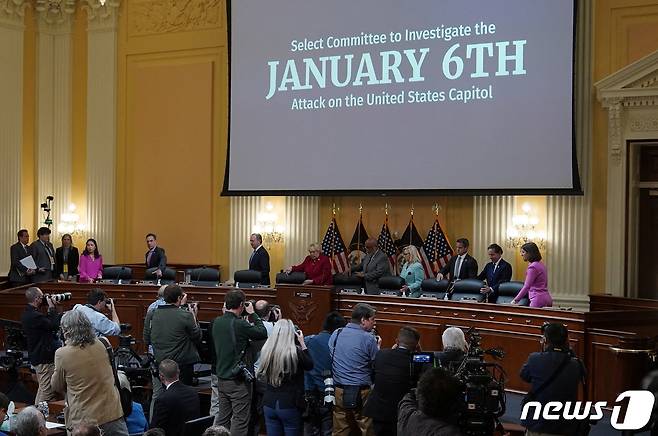 미 하원 1.6 조사특별위원회. © 로이터=뉴스1 © News1 김현 특파원