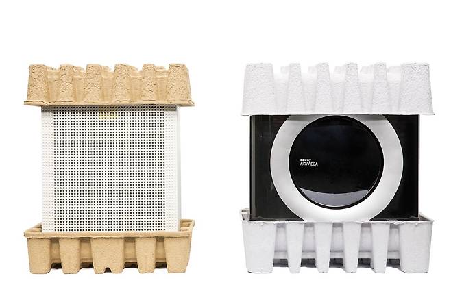 코웨이, 공기청정기 친환경 펄프 패키지 2022 대한민국 패키징 대전 한국포장기술사회장상 수상(코웨이 제공)© 뉴스1