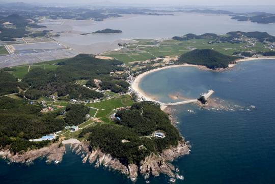 내년도 사업지로 '어은돌권역' 항공사진 모습.사진=태안군 제공