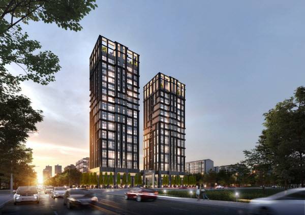 서울 강남구 대치동에 들어설 하이엔드 오피스텔 아티드의 투시도.