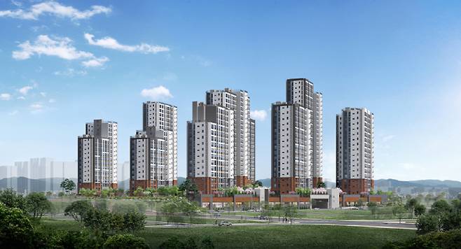 천안 부성지구 한라비발디 투시도 [사진 = 한라]