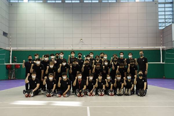 심판 아카데미 심화과정을 수료한 지원자들. 사진=한국배구연맹 제공