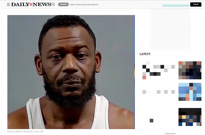 미국 플로리다주 에스캄비아 카운티의 한 모텔에서 지난 26일(현지시각) 8세 아이가 2세 아이들에게 총을 발사했다. 사진은 총기 사고를 낸 8세 아이의 아버지. 사진=NY 데일리 사이트 캡처