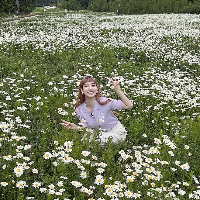 하이원 꽃 바다로 단숨에 달려온 가상인간 인플루언서 루이
