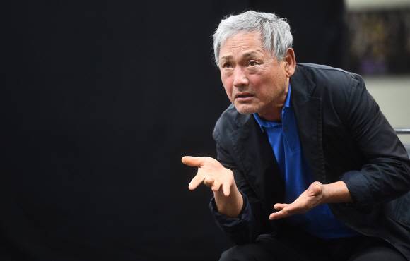 악인 클로디어스 역을 맡은 배우 유인촌  - 안주영 기자