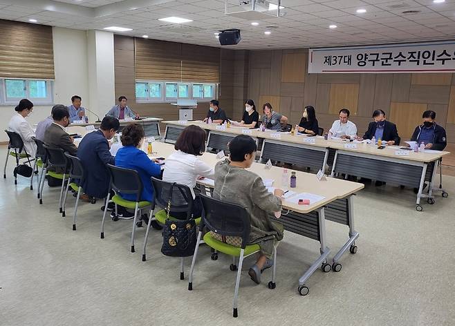 양구군수직 인수위, 양동농가 관련 긴급회의 [양구군수직 인수위 제공. 재판매 및 DB 금지]