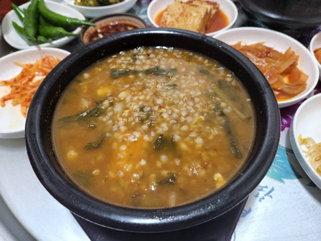 ▲ 정선 번영식당 메밀국죽.