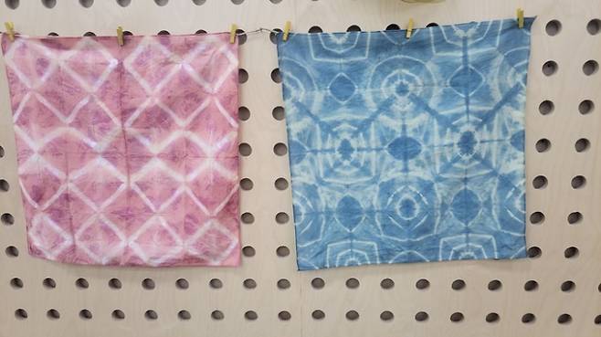 천연염료를 활용한 손수건 이미지. / 사진제공=경기도