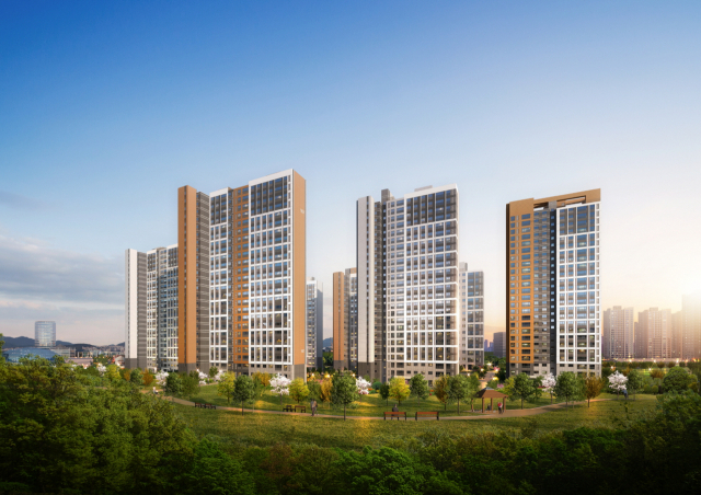 경기 의정부시 산곡동 ‘리듬시티 우미린’ 투시도. 사진제공=우미건설