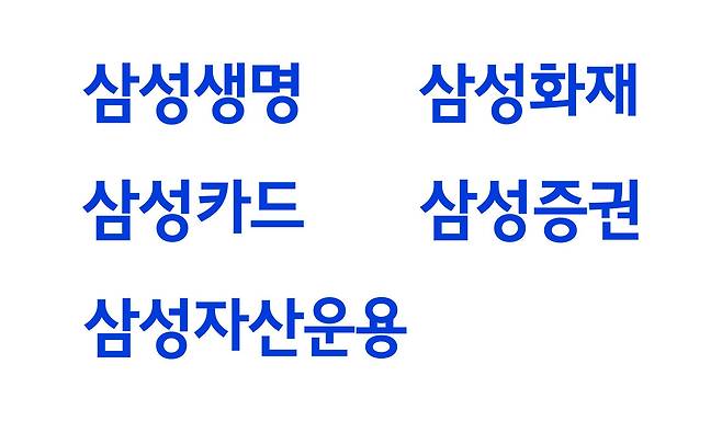 삼성금융네트웍스 새 CI./삼성금융 제공