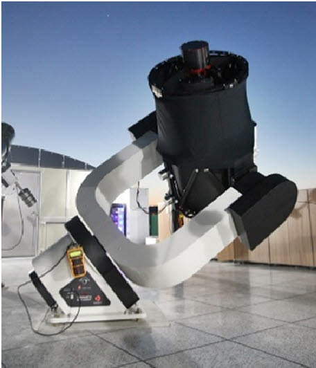 레인보우로보틱스 A2500 마운트는 한국천문연구원의 무인 원격 천문대에 활용되고 있다.