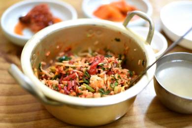 양은냄비 비빔밥