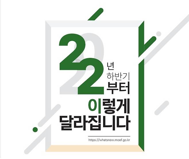 [세종=뉴시스] 정부는 '2022년 하반기 이렇게 달라집니다' 책자를 발간했다.  *재판매 및 DB 금지