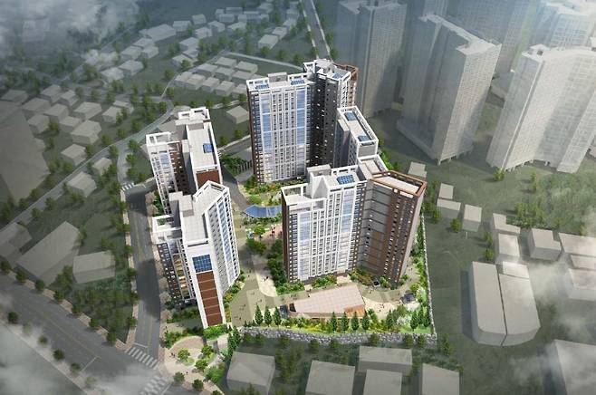 반도건설이 수주한 울산 북구 신천동 공동주택 단지 조감도 [반도건설 제공. 재판매 및 DB 금지]
