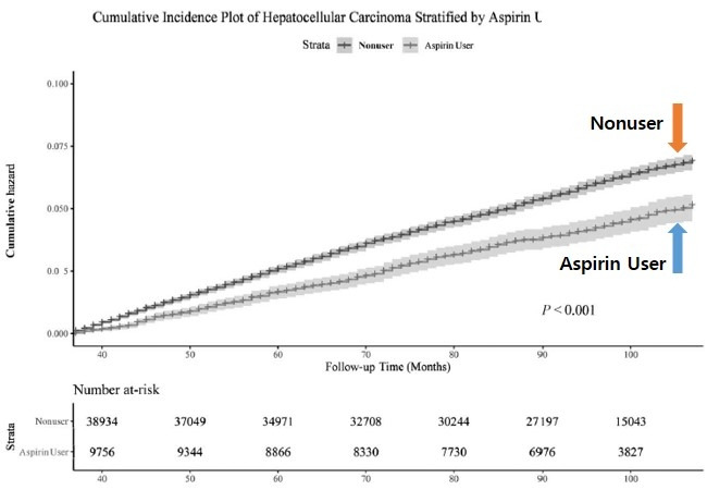 "B형간염, 아스피린 장기간 복용하면 간암 위험 16% 낮추는 효과" [세브란스병원 제공]