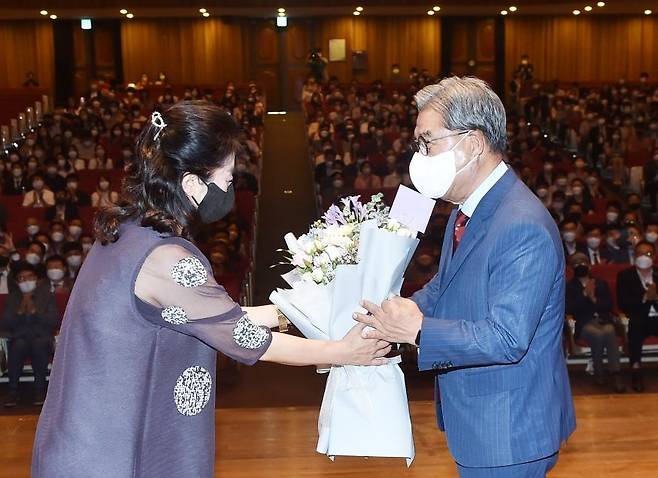 이재정 경기도교육감 이임식 [경기도교육청 제공. 재판매 및 DB 금지]