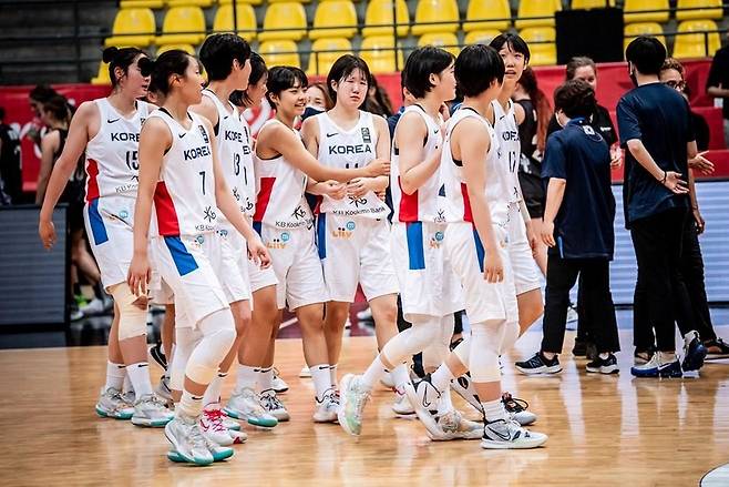 U-16 아시아선수권대회 3위로 마무리한 여자농구 대표팀 [국제농구연맹 홈페이지 캡처]