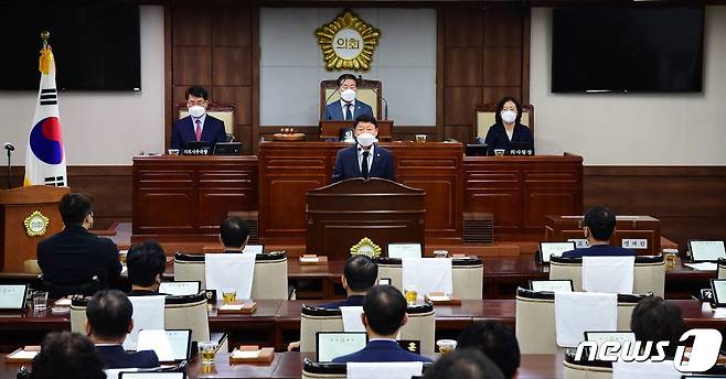 제9대 순천시의회 본회의장.(순천시의회 제공)2022.7.1/뉴스1