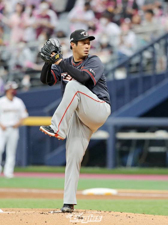 1일 고척 키움 히어로즈전에서 시즌 4승째를 따낸 장민재. 한화 이글스 제공