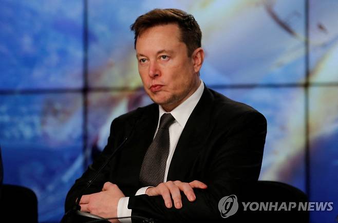 일론 머스크 [로이터 연합뉴스 자료사진.재판매 및 DB 금지]