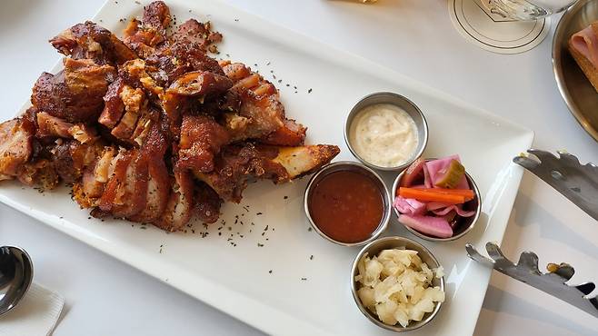 Myeongnan jokbal at Myeongnan Brand Lab, in Dong-gu, Busan (Kim Hae-yeon/The Korea Herald)