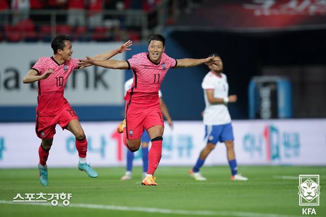 황희찬(가운데) | 대한축구협회 제공