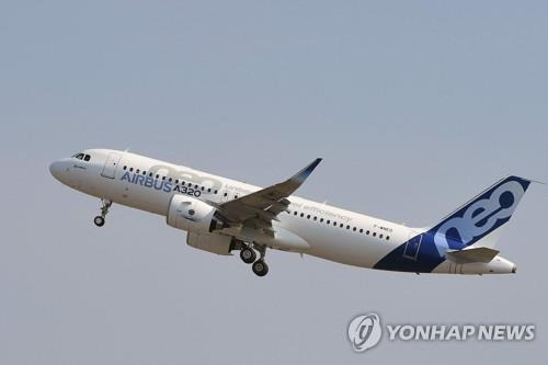 에어버스의 A320 여객기 [AFP=연합뉴스 자료사진]