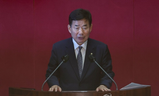 국회의장에 선출된 김진표 의원. 사진=연합뉴스
