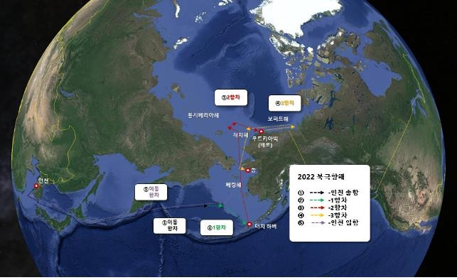 2022 북극항해 운항계획 [극지연구소 제공. 재판매 및 DB 금지]