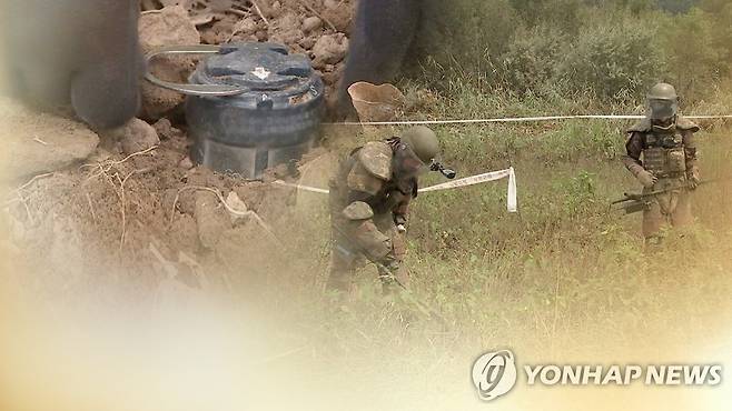 미, 러 의식 "대인지뢰 사용 금지"…한반도는 예외(CG) [연합뉴스TV 제공]