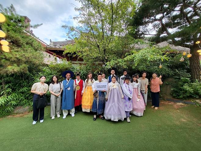 해외 MICE전문매체 전주 한옥마을 팸투어 현장. 사진제공|한국관광공사