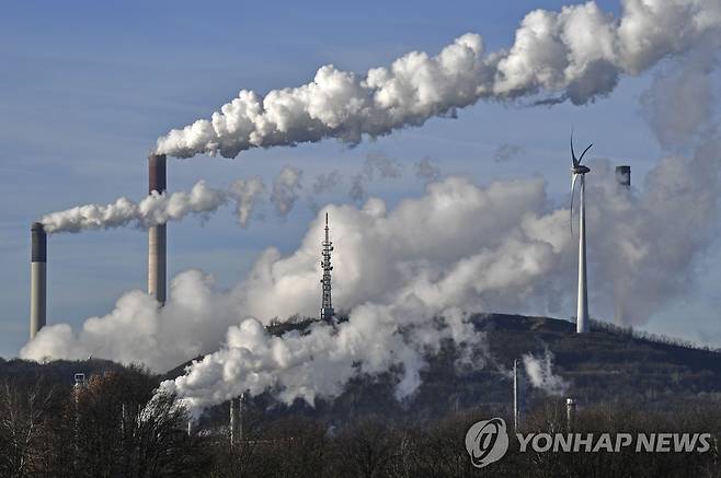 독일 석탄발전소 모습 [AP 연합뉴스 자료사진. 재판매 및 DB 금지]