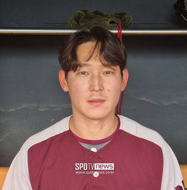 ▲ 키움 히어로즈에 활력을 불어넣고 있는 외야수 김준완.ⓒ잠실, 박정현 기자