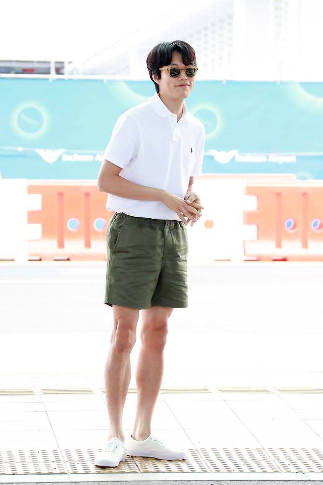 류준열, 랄프 로렌 공식 후원 2022 윔블던 챔피언십 초청 '폴로 랄프 로렌' 꾸안꾸 공항패션