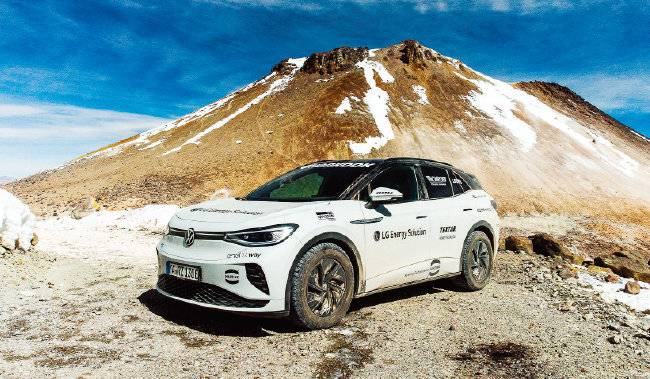 LG에너지솔루션 배터리를 탑재한 폭스바겐 전기차 ID.4 GTX. [사진 제공 · LG에너지솔루션]