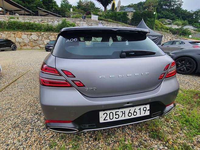 G70 슈팅브레이크 후면부 ⓒ데일리안 이슬기 기자