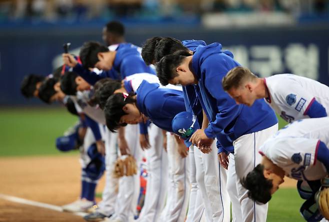 삼성 라이온즈 선수들. (사진=삼성 제공) *재판매 및 DB 금지