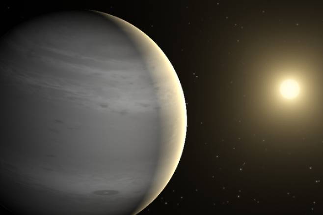 가스행성 상상도. 미국항공우주국 제공