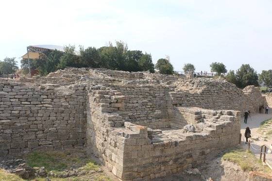 터키 서부 에게해 연안에 있는 트로이 유적. [중앙포토]
