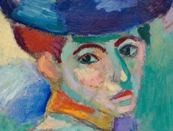 앙리 마티스, 모자를 쓴 여인(일부 확대), 1905, 샌프란시스코 현대미술관