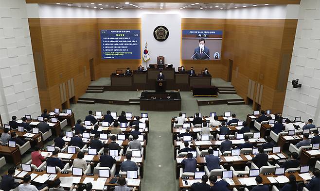 서울시의회 본회의. 뉴시스