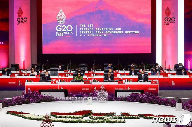 인도네시아 자카르타에서 열린 G20 경제장관 및 중앙은행 총재 회담 © 로이터=뉴스1 © News1 박형기 기자