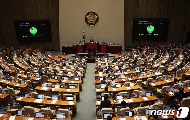 국회 본회의장. (공동취재) 2022.5.20/뉴스1 © News1 허경 기자