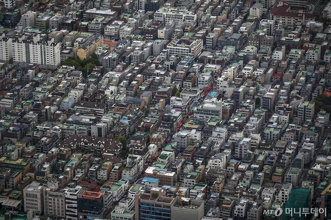 서울 시내 한 저층 주택 밀집 지역 전경. /사진제공=뉴시스