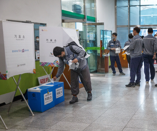 대우조선해양의 원청 노조가 21일 상급단체인 금속노조 탈퇴 찬반 투표에 들어갔다. 대우조선해양 제공