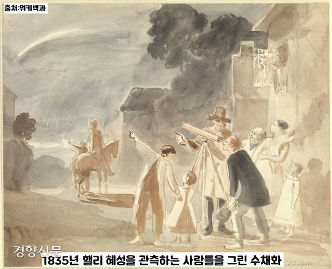 에드먼드 핼리가 75~76년 뒤 혜성이 나타날 것이라고 예언하자 사람들은 “웃기는 얘기”라고 손가락질 했다. 그러나 이 혜성은 핼리의 사후인 1759년 정말로 나타났으며, 다시 76년 뒤인 1835년에도 출현했다.