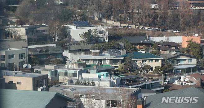 서울의 한 단독주택 밀집지역. 뉴시스 자료사진.