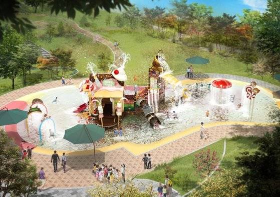 부산 강서구 지사근린공원 내 물놀이터 조감도 [사진 부산 강서구청 블로그]