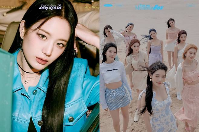 왼쪽부터 프로미스나인 장규리, 프로미스나인. 프로미스나인 공식 페이스북